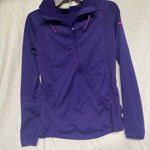 Nike Purple High-Collar Athletic Jacket